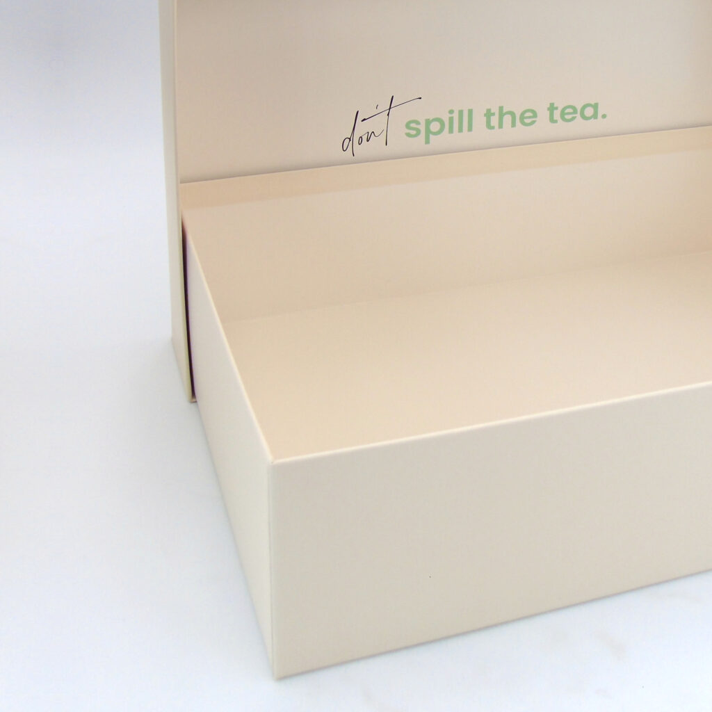 Teeschachtel mit Innendruck